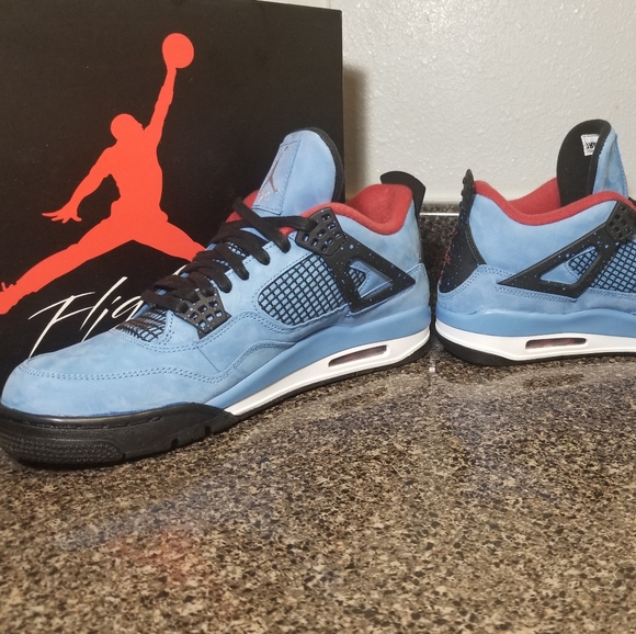 Nike Air Jordan Retro 4 Travis Scott 308497 406 - Picture 2 of 6